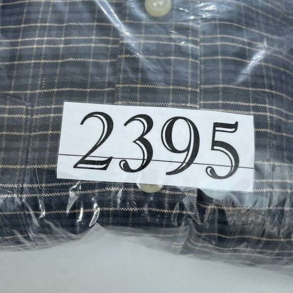 NWT Northwest Territory Mens Medium Button-Down Shirt Blue & Tan 2395 - Picture 6 of 7